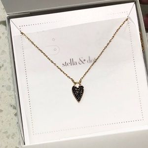 Stella & Dot Reversible Heart Necklace